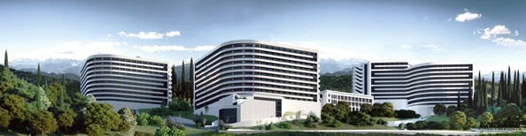 Макет гостиничного комплекса Marine Garden Sochi Hotels & Spa