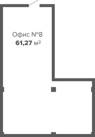 Планировка 1-комн 61,27 м²