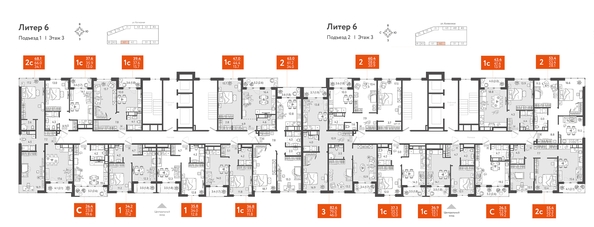 
   Продам 2-комнатную, 68.75 м², Колхозная ул, 5/2 к3

. Фото 1.