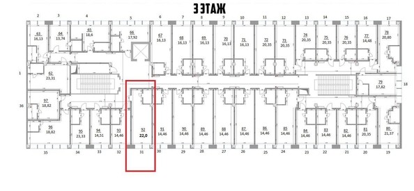 
   Продам 1-комнатную, 22 м², Северная ул, 10

. Фото 8.