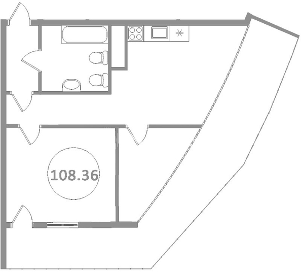 
   Продам 3-комнатную, 129.9 м², Курортный пр-кт, 108

. Фото 17.