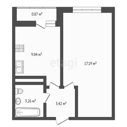 
   Продам 1-комнатную, 33.3 м², Заполярная ул, 39/4

. Фото 10.