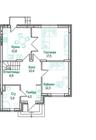 
   Продам таунхаус, 130.3 м², Краснодар

. Фото 17.