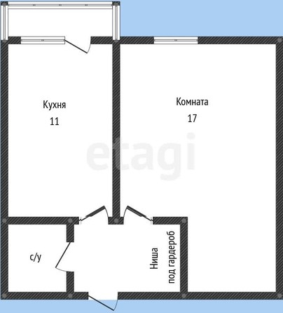 
   Продам 1-комнатную, 30.3 м², Лиссабонская ул, 109/22

. Фото 7.