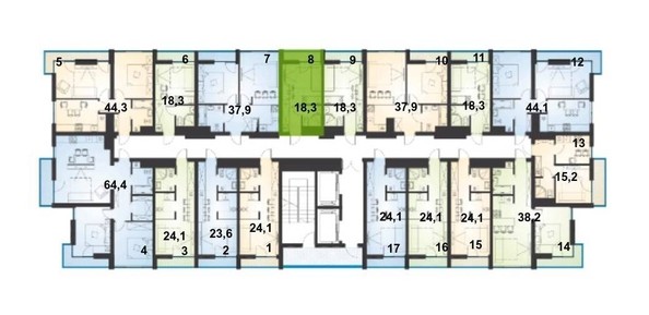 
   Продам 1-комнатную, 17.2 м², Ясногорская ул, 16/8к3

. Фото 9.