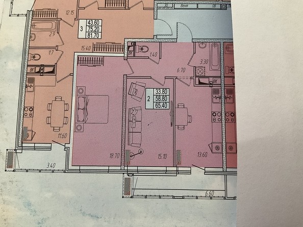 
   Продам 2-комнатную, 65 м², Омелькова ул, 93

. Фото 2.