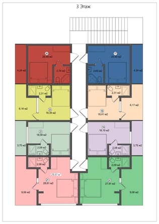 
   Продам 1-комнатную, 28.61 м², Белых акаций ул, 3/2

. Фото 11.