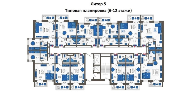 
   Продам 2-комнатную, 36.3 м², Искры ул, 88лит5

. Фото 14.