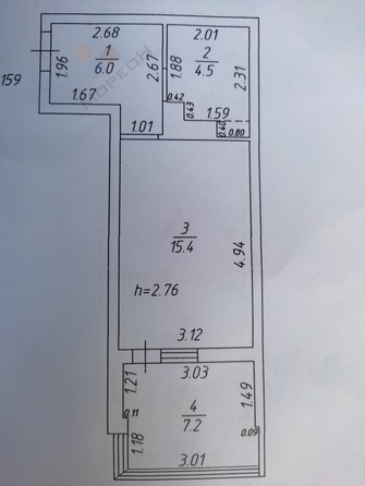 
   Продам студию, 29 м², Любимово мкр, 16

. Фото 12.