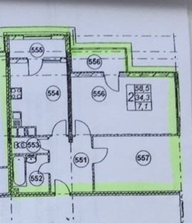 
   Продам 2-комнатную, 64 м², Таманская ул, 121к5

. Фото 12.