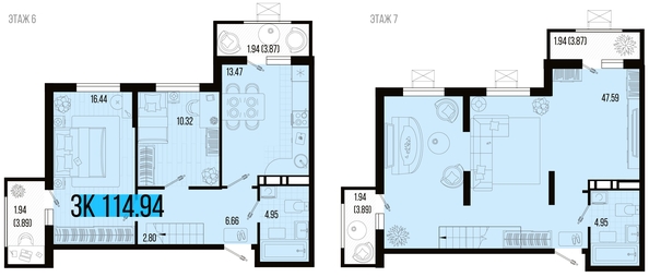 
   Продам 3-комнатную, 114.94 м², Цветной бульвар, литер 4

. Фото 4.