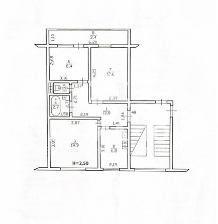 
  Продается 3-комн. квартира, 55.7 м², Советская ул
. Фото 12.