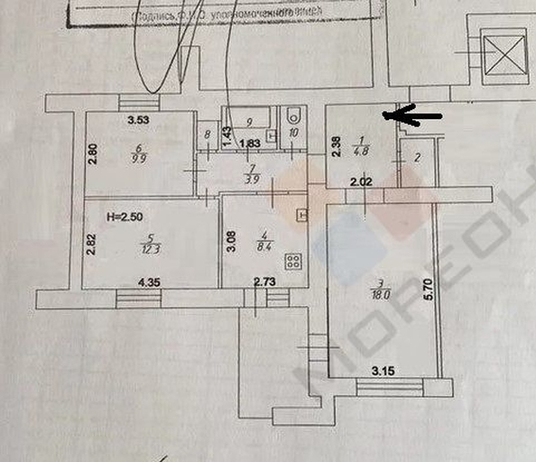 
   Продам 3-комнатную, 63.3 м², Товарная ул, 4

. Фото 15.