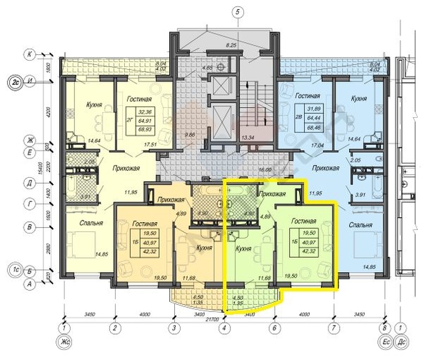 
   Продам 1-комнатную, 41 м², Стахановская ул, 1

. Фото 29.