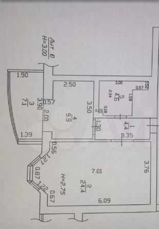 
   Продам 1-комнатную, 50 м², Владимирская ул, 55к9

. Фото 5.