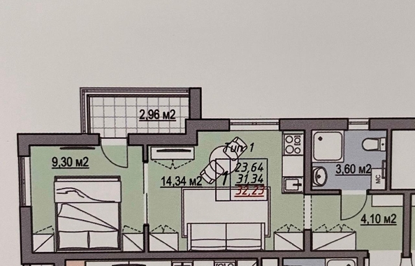
  Продается студия, 34 м², Супсехское ш, д. 39к16
. Фото 8.