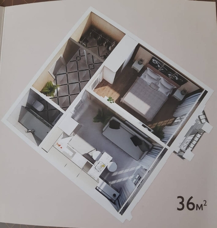 
   Продам 1-комнатную, 34.4 м², Трунова пер, 7В

. Фото 4.