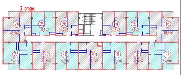 
   Продам 2-комнатную, 38.3 м², Высокогорная ул, 56Д

. Фото 16.