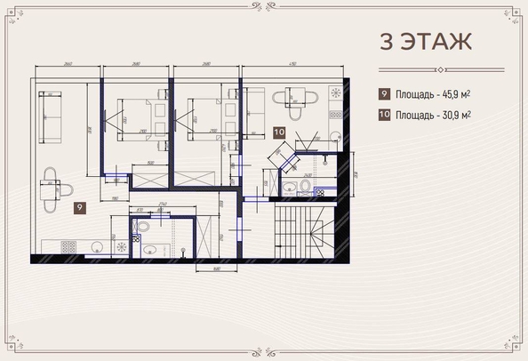 
   Продам 1-комнатную, 42.4 м², Гагарина ул, 49А

. Фото 19.