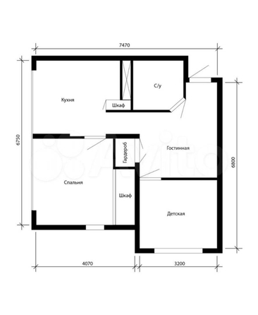 
   Продам 3-комнатную, 55 м², Гастелло ул, 27Б

. Фото 10.