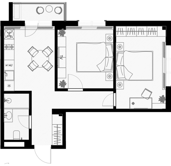 
   Продам 3-комнатную, 54.3 м², Ленина ул, 290/7к10

. Фото 32.