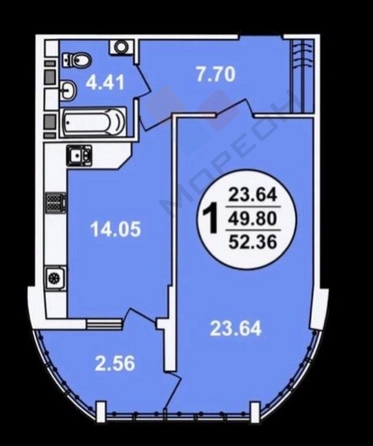 
   Продам 1-комнатную, 50.1 м², Шоссе Нефтяников ул, 18к3

. Фото 8.