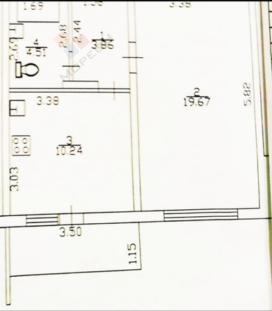 
   Продам 1-комнатную, 39.5 м², Рождественская Набережная ул, 41

. Фото 7.