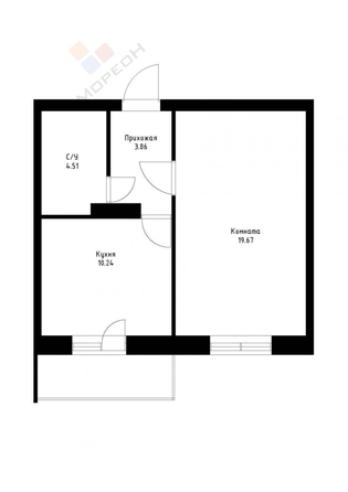 
   Продам 1-комнатную, 39.5 м², Рождественская Набережная ул, 41

. Фото 2.