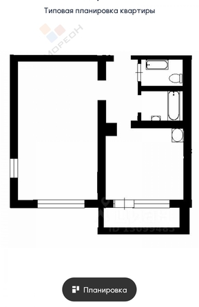 
   Продам 1-комнатную, 38.3 м², 70-летия Октября ул, 26

. Фото 14.