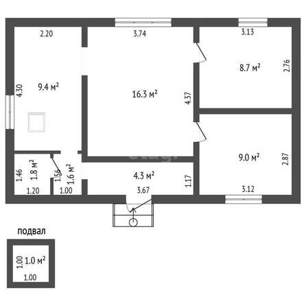 
   Продам дом, 52.1 м², Краснодар

. Фото 1.