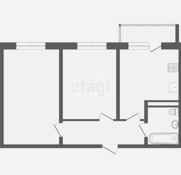 
   Продам 2-комнатную, 62.1 м², Владимирская ул, 5

. Фото 10.