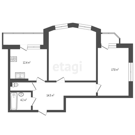 
   Продам 2-комнатную, 77.7 м², Константина Образцова пр-кт, 4/1

. Фото 25.