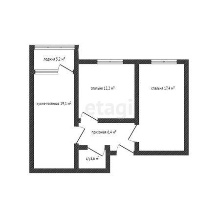 
   Продам 3-комнатную, 60.7 м², Конгрессная ул, 41

. Фото 19.