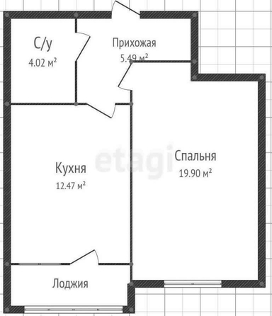 
   Продам 1-комнатную, 42.1 м², Стахановская ул, 1/5  3

. Фото 1.