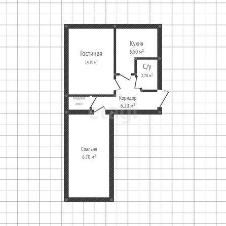 
   Продам 2-комнатную, 43 м², Старокубанская ул, 119

. Фото 12.