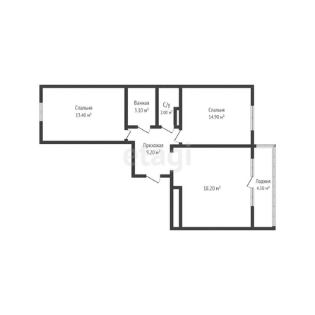 
   Продам 2-комнатную, 63 м², Домбайская ул, 55/6

. Фото 28.