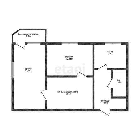 
   Продам 2-комнатную, 58.4 м², Домбайская ул, 12

. Фото 26.