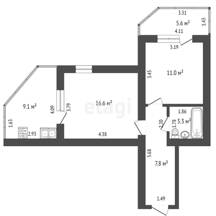 
   Продам 1-комнатную, 48 м², Восточно-Кругликовская ул, 64

. Фото 22.