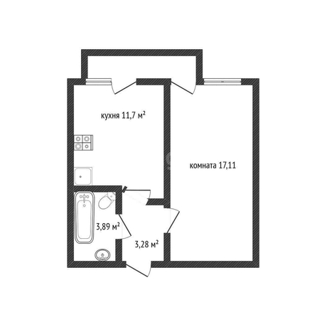 
   Продам 1-комнатную, 35.4 м², Московская ул, 158/1

. Фото 1.