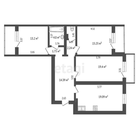 
   Продам 3-комнатную, 90.7 м², Восточно-Кругликовская ул, 67

. Фото 18.