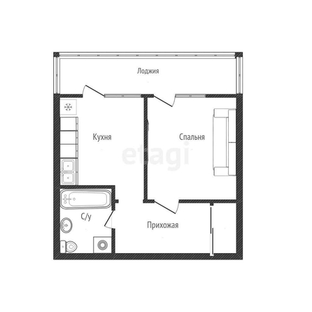 
   Продам 1-комнатную, 29.8 м², Новороссийская ул, 90/2/1

. Фото 17.