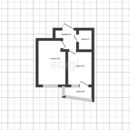 
   Продам 1-комнатную, 48.9 м², Константина Образцова пр-кт, 6/1

. Фото 23.