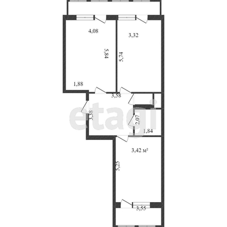 
   Продам 2-комнатную, 65.5 м², Рождественская Набережная ул, 37

. Фото 14.