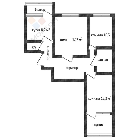 
   Продам 3-комнатную, 70.9 м², Садовая ул, 5/1

. Фото 17.