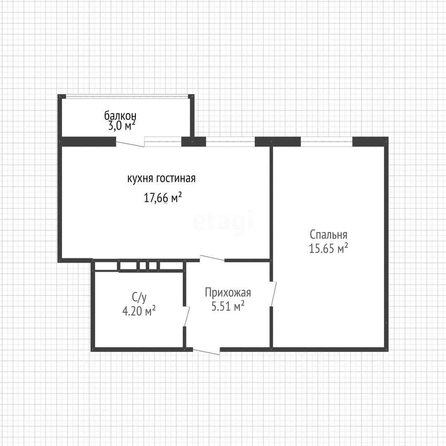 
   Продам 1-комнатную, 43.2 м², Конгрессная ул, 19/1  1

. Фото 1.