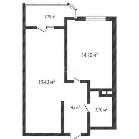 
   Продам 1-комнатную, 42.6 м², 5-я Дорожная ул, 68/2

. Фото 1.