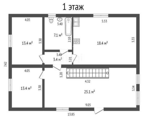 
   Продам дом, 166.4 м², Краснодар

. Фото 1.