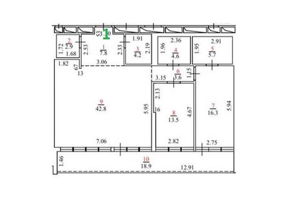 
   Продам 3-комнатную, 120.6 м², Орджоникидзе ул, 11/1

. Фото 6.