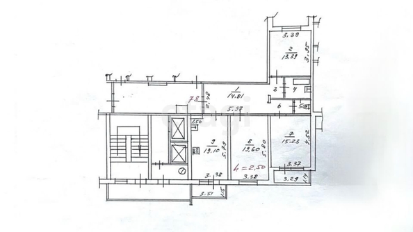 
   Продам 3-комнатную, 95 м², Симферопольская ул, 58

. Фото 9.