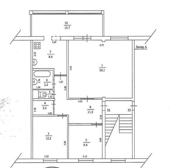 
   Продам 3-комнатную, 92 м², Санаторная ул, 23

. Фото 22.